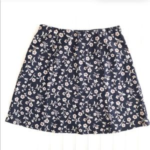 Hollister Blue Flower Skirt